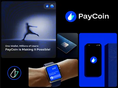 PayCoin brand identity, crypto logo, branding design brand identity brand logo branding circle logo coin logo crypto crypto logo logo logo design logo mark logos minimal modern logo saas symbol tech logo technology visual identity wallet web3