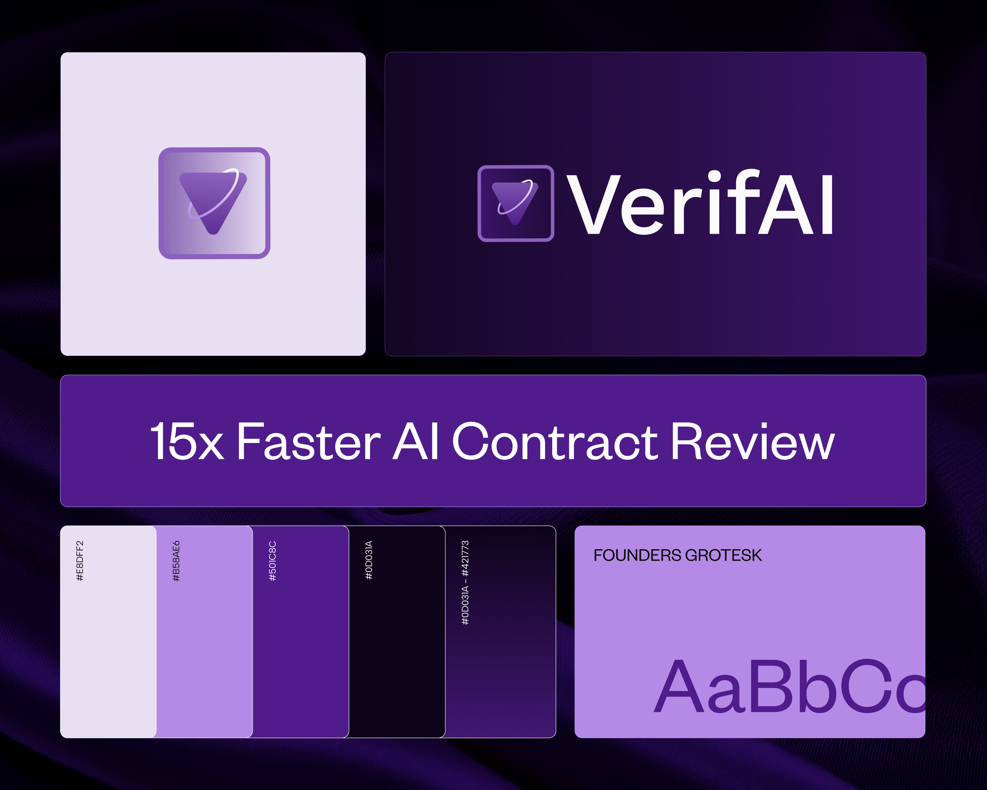 VerifAI - Visual Identity ai brand identity branding business legal legal tech logo design saas style guide visual identity