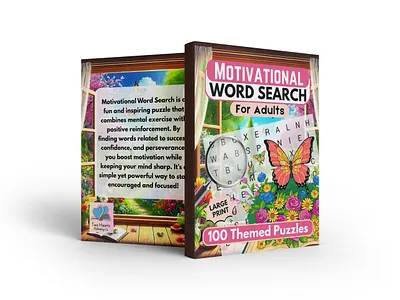 Motivational word search amazon kdp amazon kdp book book cover book design design graphic design illustration interiror kdp cover