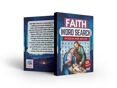 Faith word search amazon kdp amazon kdp book book cover book design design graphic design illustration interiror kdp cover