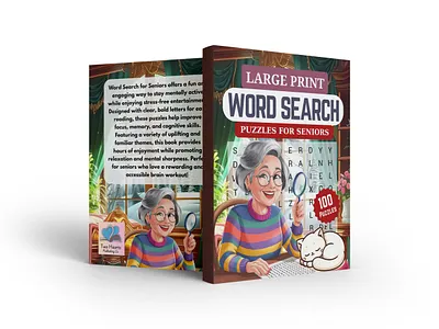 Word search puzzles for seniors amazon kdp amazon kdp book book cover book design design graphic design illustration interiror kdp cover