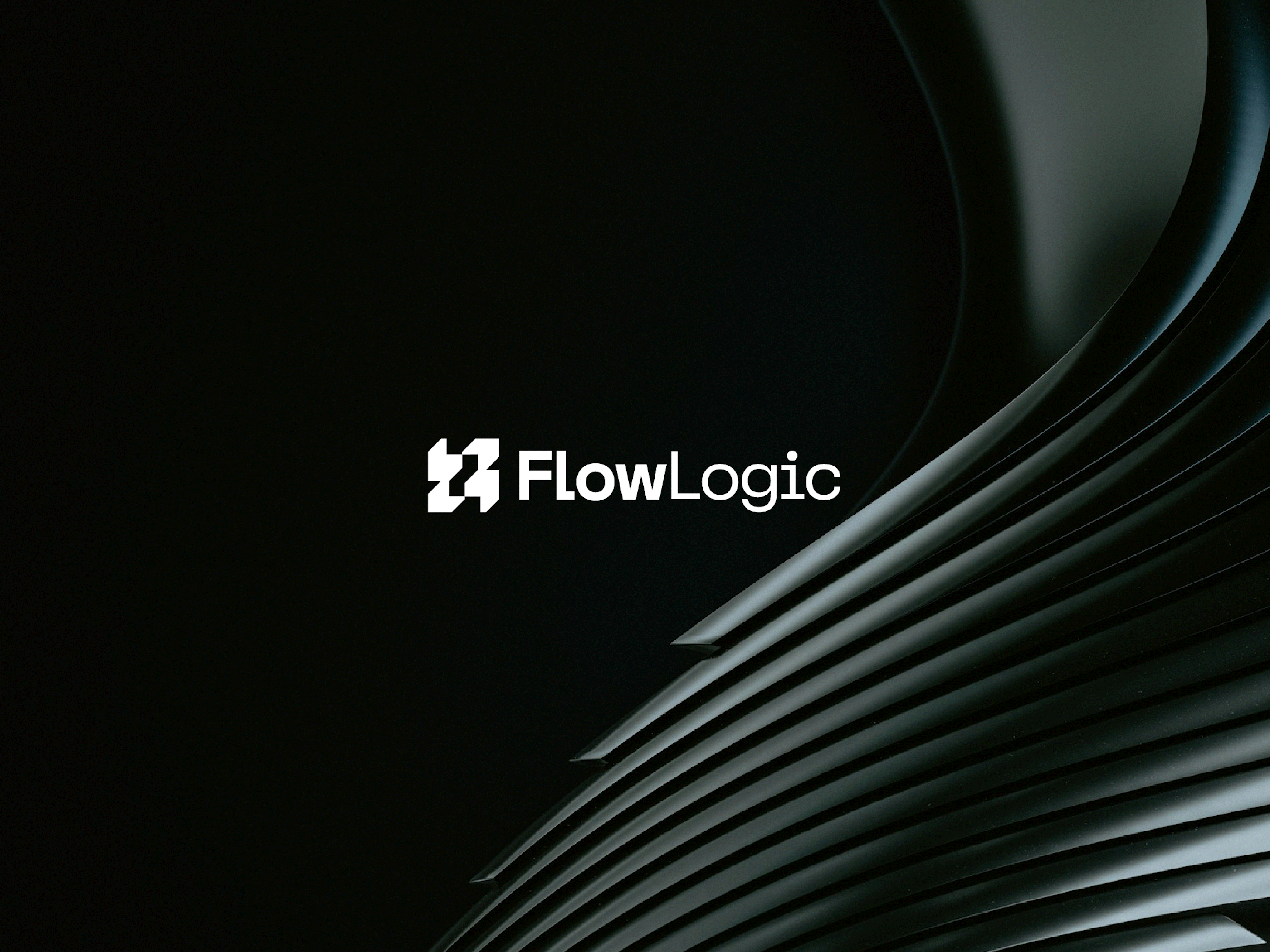 Flow Logic - AI automation agency ai animation brand brand identity branding business design gif graphic design iconic logo design logofolio logomark startup studio symbol timeless visual identity web page