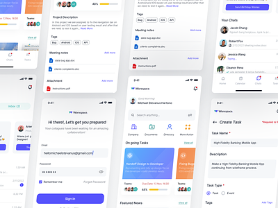 Improving Product Usability with Redesign for Gamatechno animation app design clean interaction ios light minimalism mobile app mobile app design planner productivity productivity app project management schedule task list task management task manager to do ui design uiux