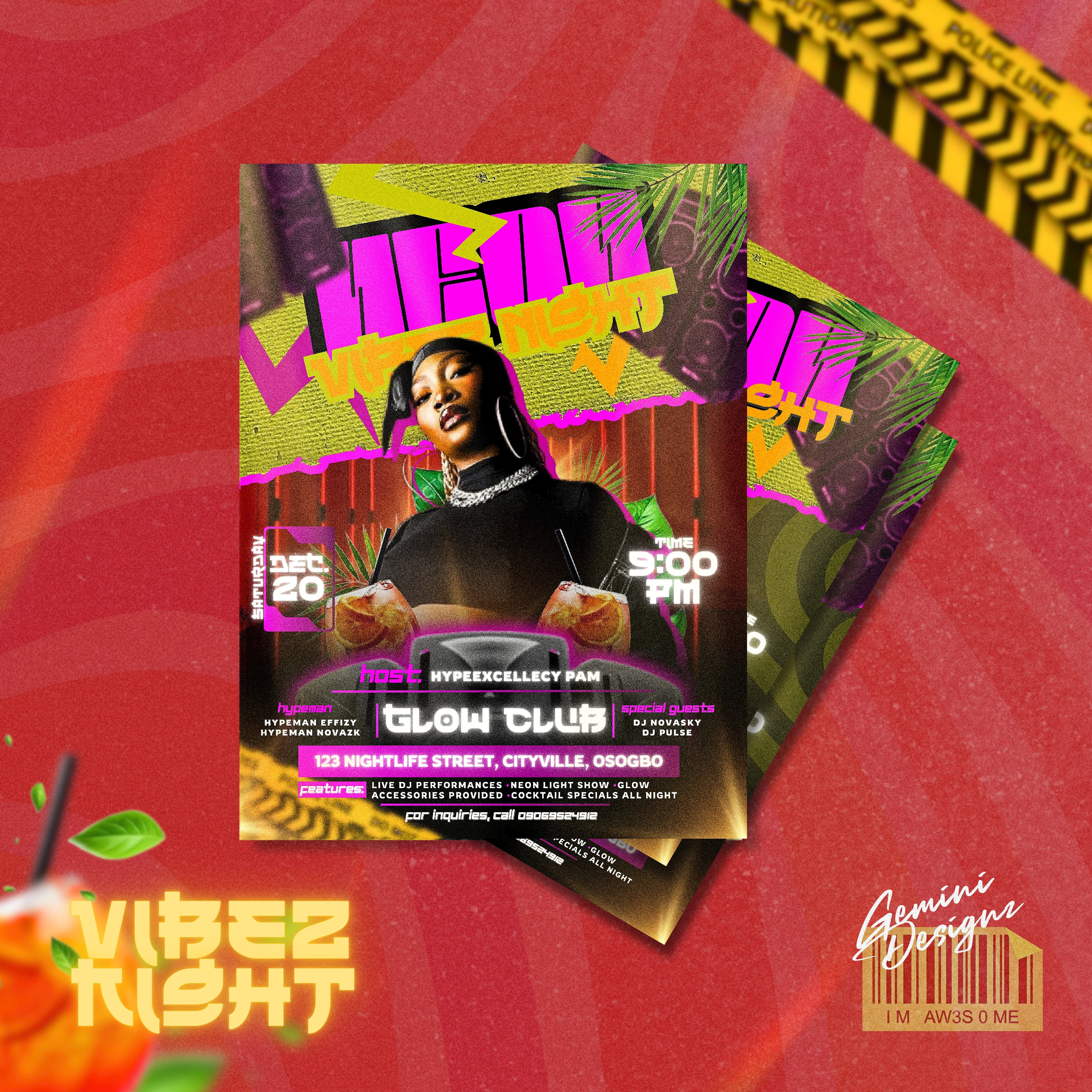 Flyer Design (Night Club) brand identity branding club design design flyer flyer design graphic design illustration poster poster design