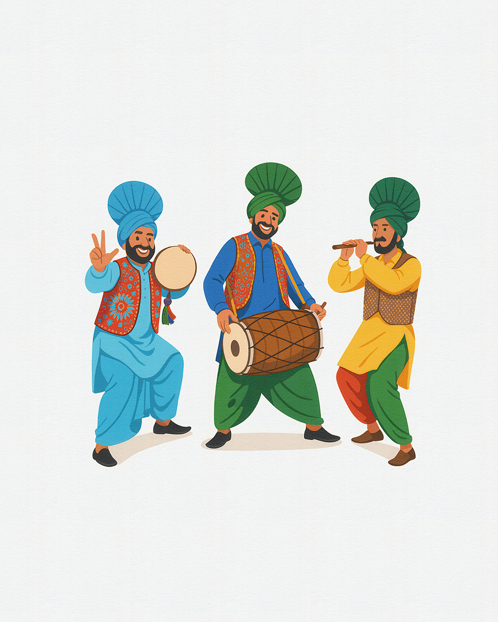 Baisakhi: Celebrating Punjabi Culture Through Dance & Music baisakhi baisakhi celebration graphics baisakhi festival illustration bhangra and dhol artwork character illustration colorful baisakhi vector cultural illustration digital art digital punjabi artwork festival illustration folk dance harvest festival india art indian cultural celebration art indian festival punjabi culture punjabi dance clipart punjabi folk art vaisakhi stock illustration vector art