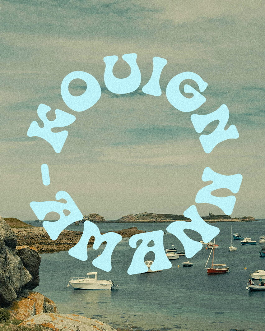 Kouign-Amann branding bretagne brittany font design fonts food and drink france graphic design handdrawn handmade hippie indie local organic police de caractere small business type type design typographie typography