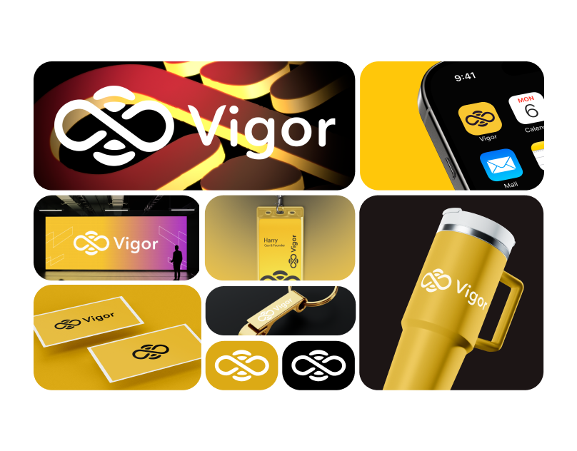 Vigor brand identity branding graphic design logo