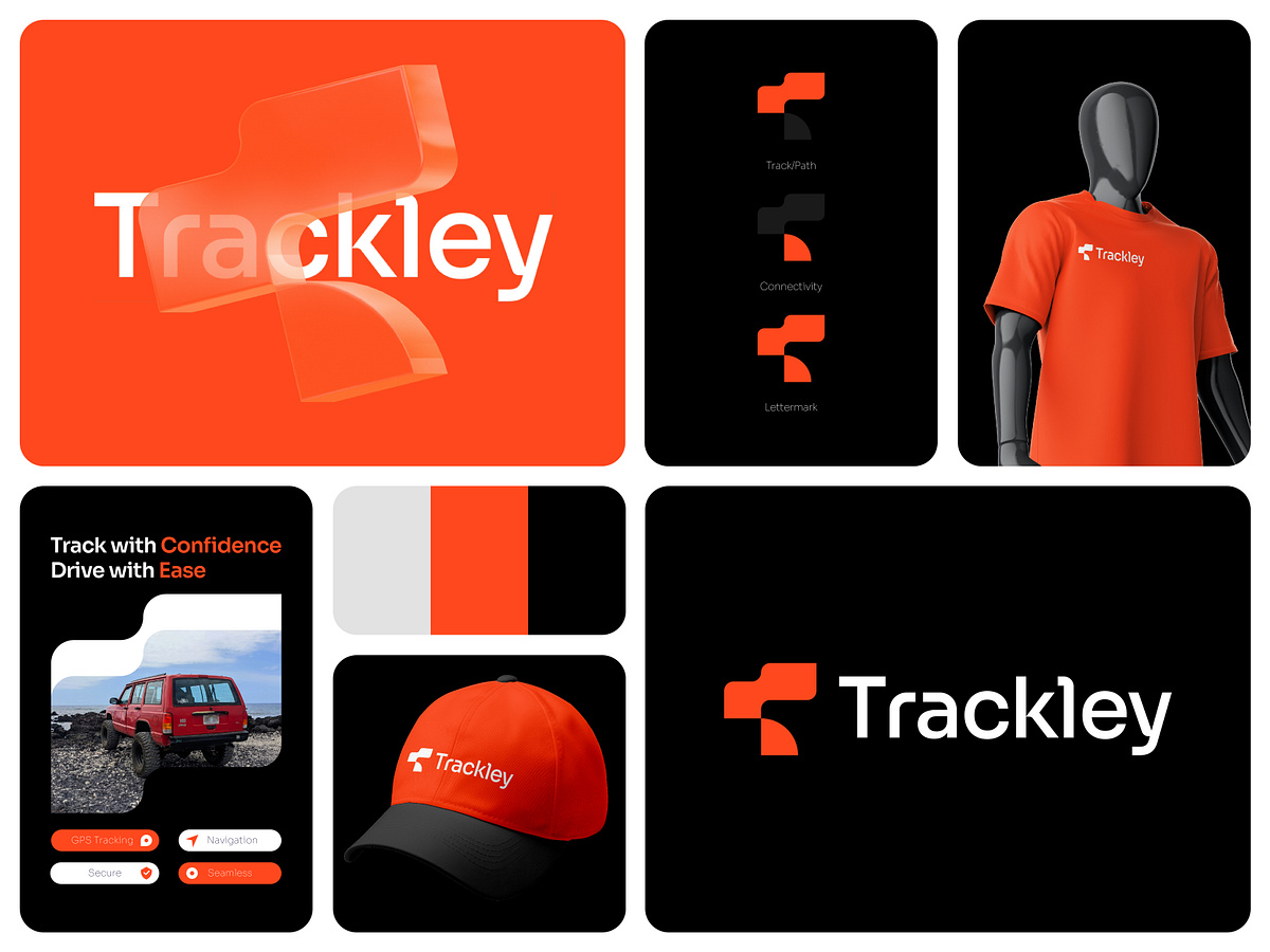 Logo and Brand Identity Design for a Vehicle Tracking Company Image 20