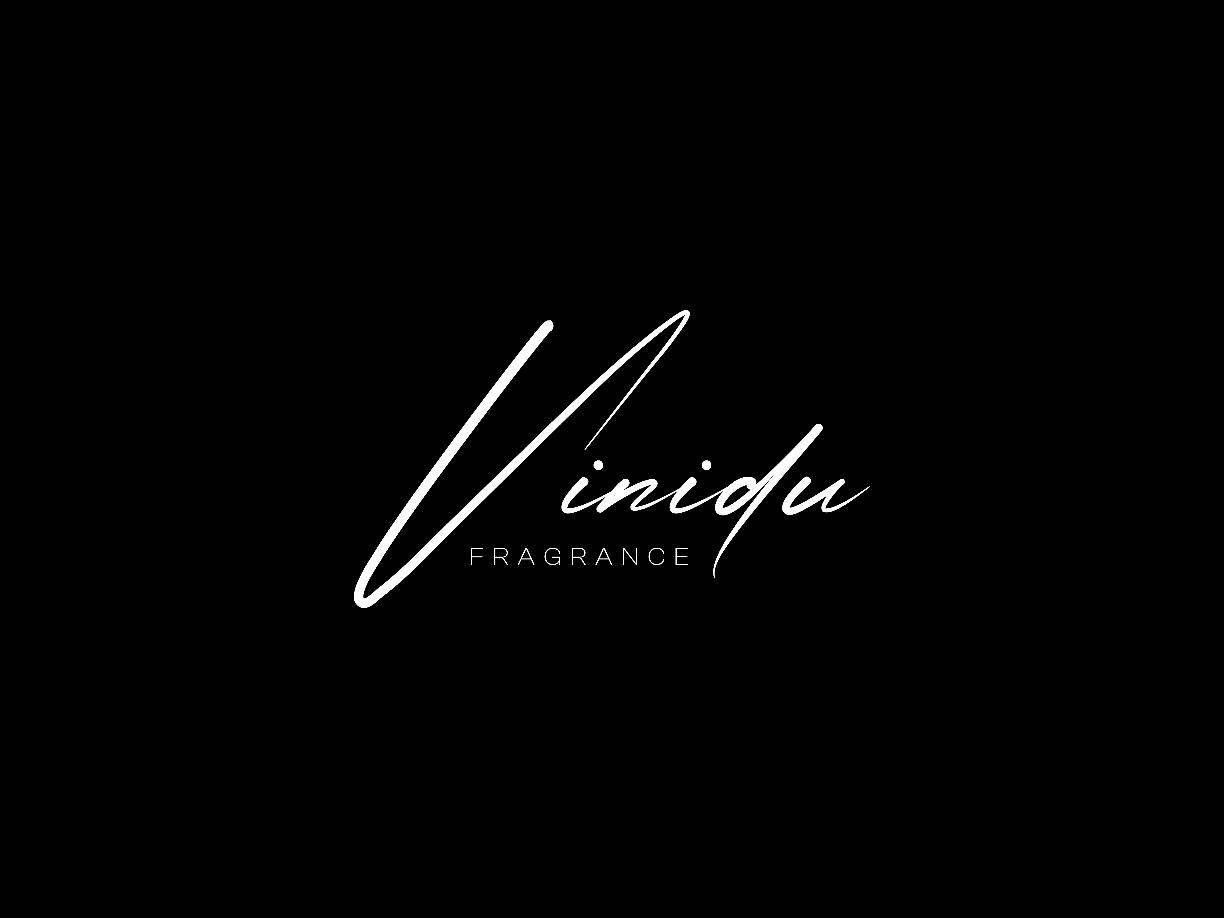 Vinidu Fragrance Logo Design abstract logos brand design brand identity brand identity design brand logo branding business logo fragrance logo graphic design hand written logo logo creation logo design logo type logomark script logo signature logo signature name smell brand