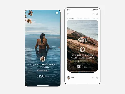 Fernwayer – Curated Trip Booking App Design | Mobile UI Concept adventure app appinspiration booking bookingapp clean design curatedexperiences holiday interactiondesign minimal mobile mobile app tour tourism travel app travelapp travelui trip ui vacation