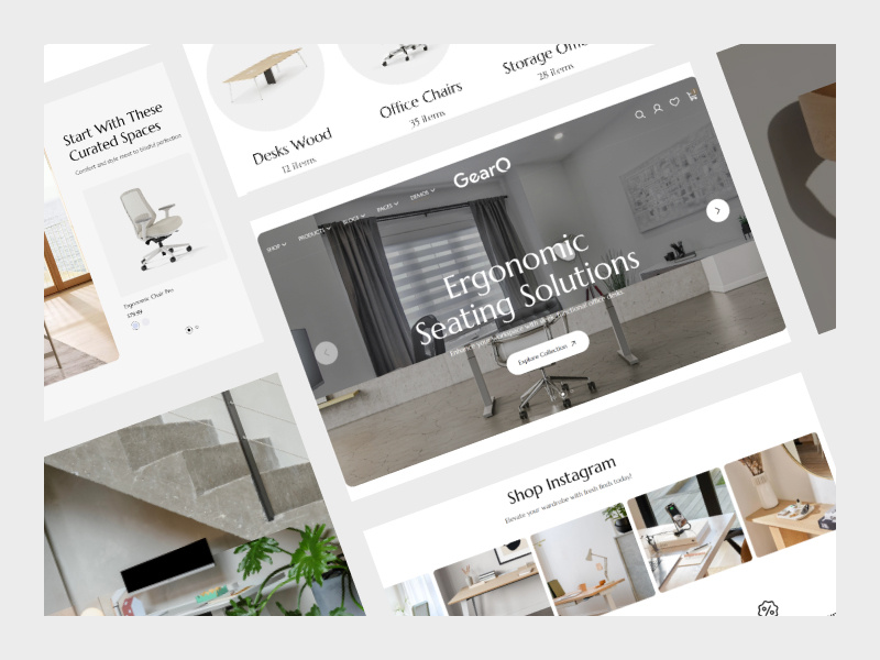 GearO - Office Equipment eCommerce HTML Template bootstrap 5 ecommerce ecommercedesign ergonomic furniture experience gearo high performance html htmltemplate intuitive uiux modern office equipment officeequipment professional responsive scss shopping tech accessories webinnovation