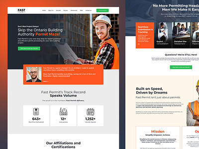 Fast Permit Website UI Design app design app ui apps ui design clean design clean ui clean ui design creative design dashboard landing pages landingpages ui ui design ui ux uiux web design web ui website design website ui
