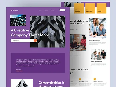 Landing page design agency b2b b2c branding business company design figma interaction design interface landing page maxfluid trend ui ux website