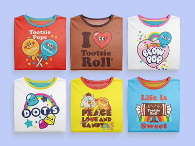 Tootsie® Tees apparel line cute design graphic design illustration original art retro t shirts vector vintage
