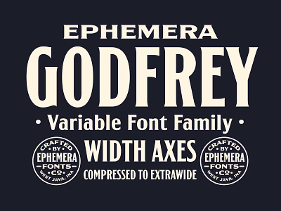 Godfrey Font Family badegs condensed design font font family label lettering logo serif typeface typography vintage