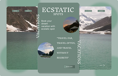 Vacations UI Design figma ui uiux design ux