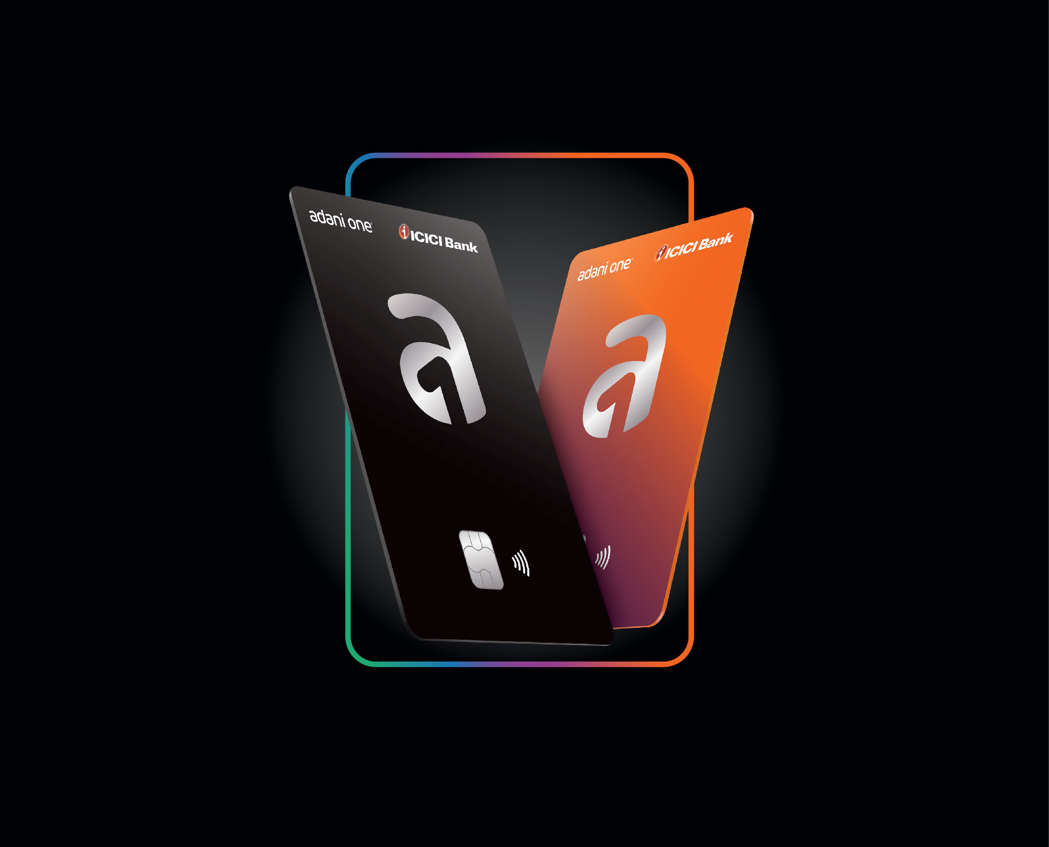 Adani One ICICI Bank Credit Cards (Icons) branding graphic design logo ui