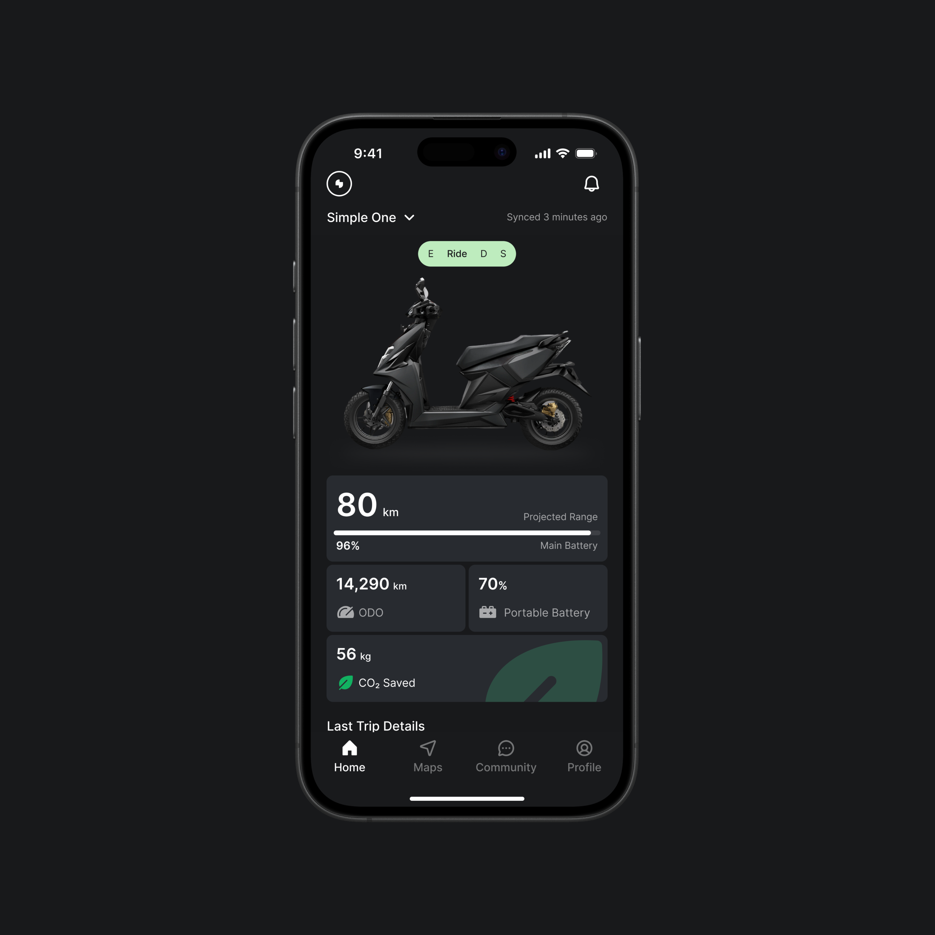 Simple Energy EV App - Dark Mode appdesign design ui uiux uiuxdesign ux