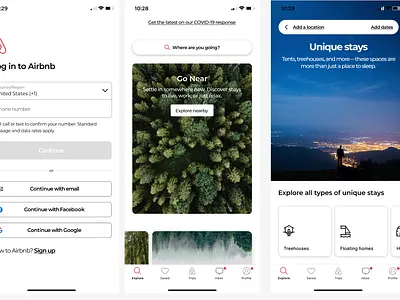 Airbnb Redesign design typography ui ux