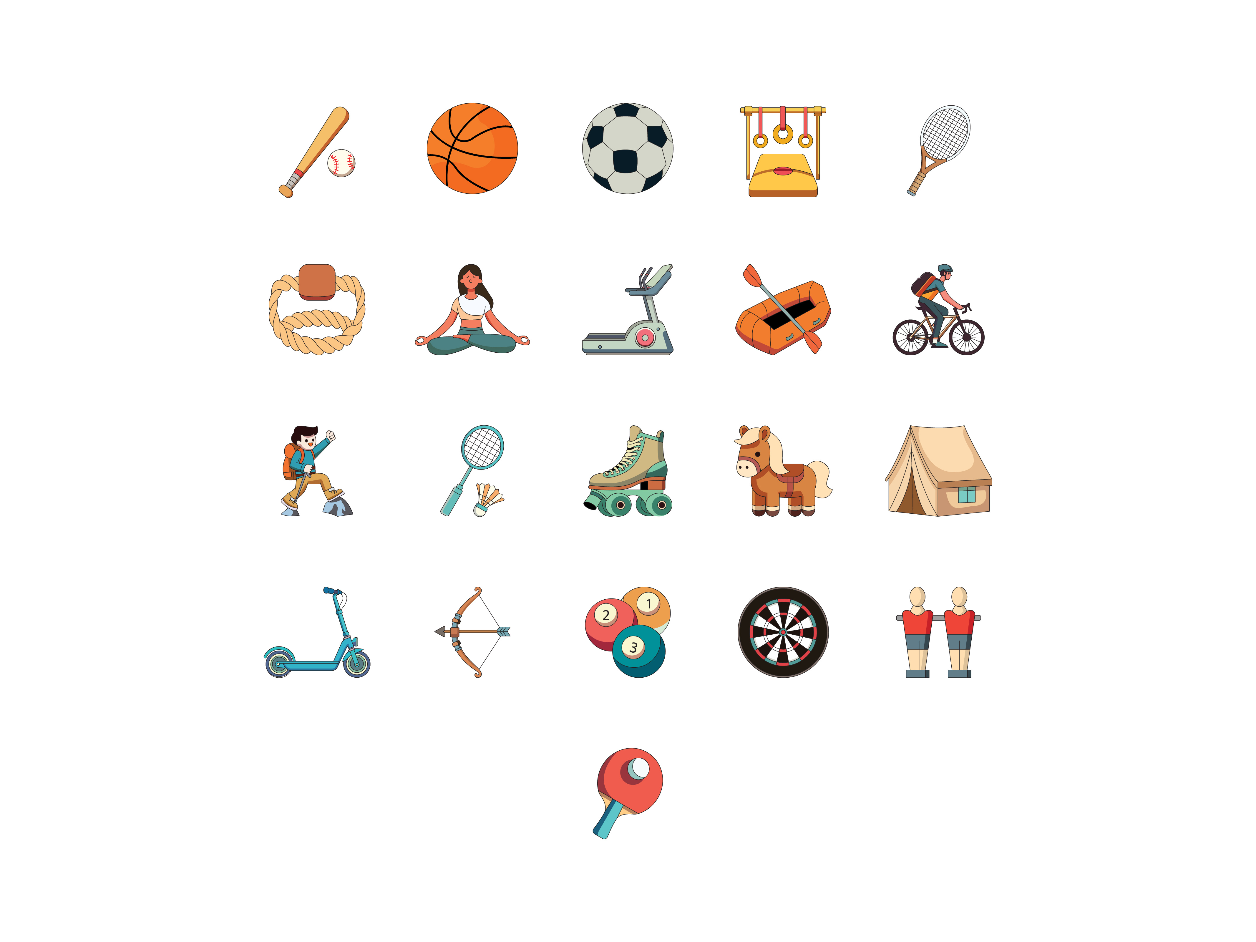 Example of Colored Icon Design