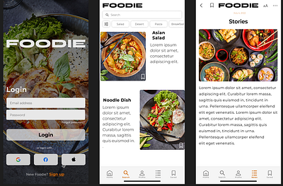 Food Delivery App app design graphic design ui ux