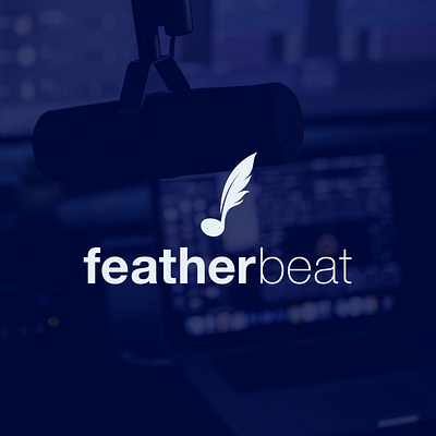 Logo Design - Featherbeat bird logo feather logo featherbeat music design music logo music note logo music studio studio logo zachabstract