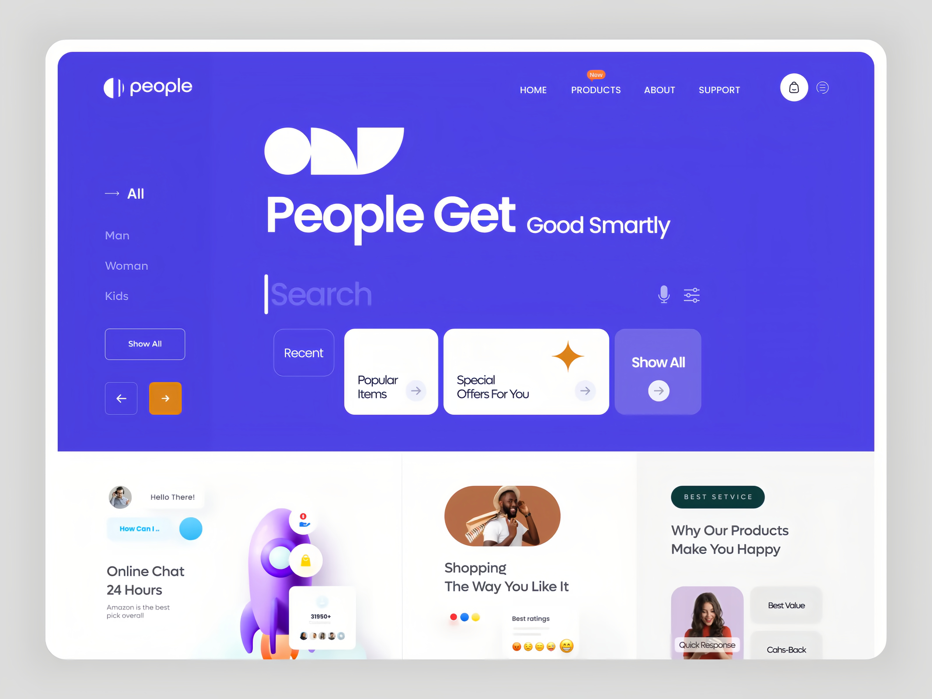 Example of Landing Page Design – UX/UI