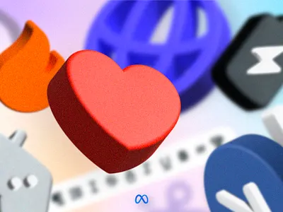 Meta Icon System app branding design facebook icon designer icon pack icon set icon system iconography icons illustration ios large icon set logo meta simple ui