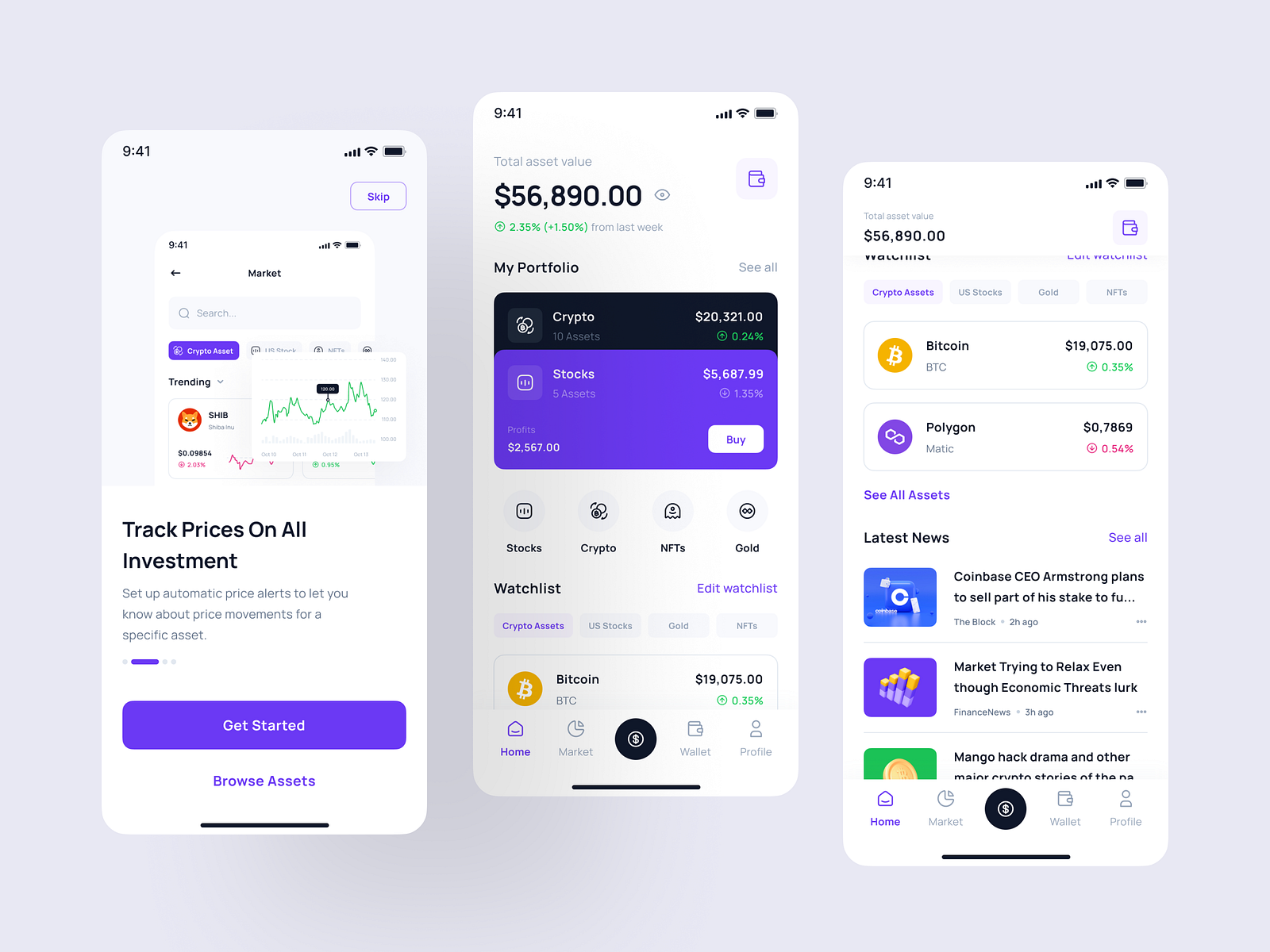 Finline - Investment & Finance App UI Kit by Unpixel Design on Dribbble