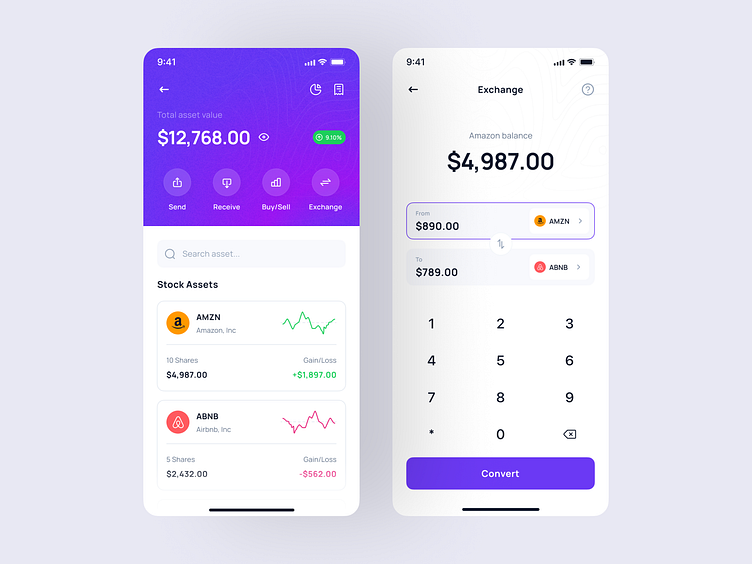 Finline - Investment & Finance App UI Kit by Uxerflow UI/UX on Dribbble