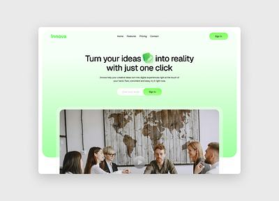 Innova design figma framer landing page ui visuak visual web
