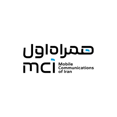 mci (Hamrahe Aval) bilingual design logo logotype persian type typography