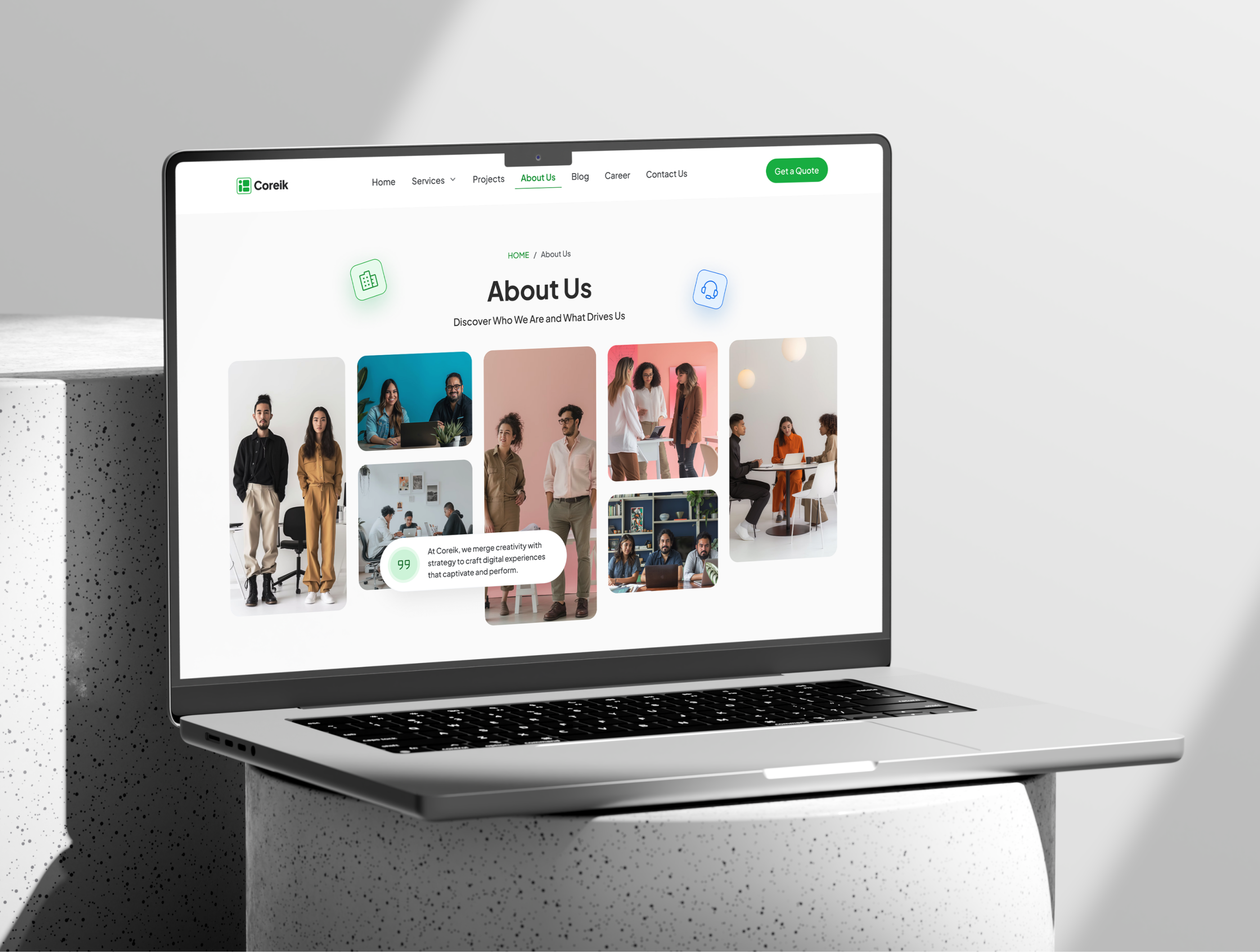 Example of Website UI/UX Design