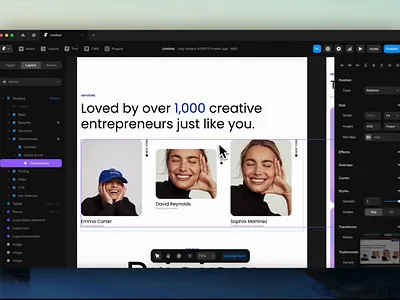 New Framer Template framer interaction responsive template testimonial ui