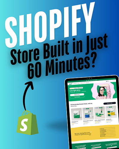 Shopify Store built in just 60 minit design gempages illustration landing page pagefly replo shopify shopify developer shopify landing page ui