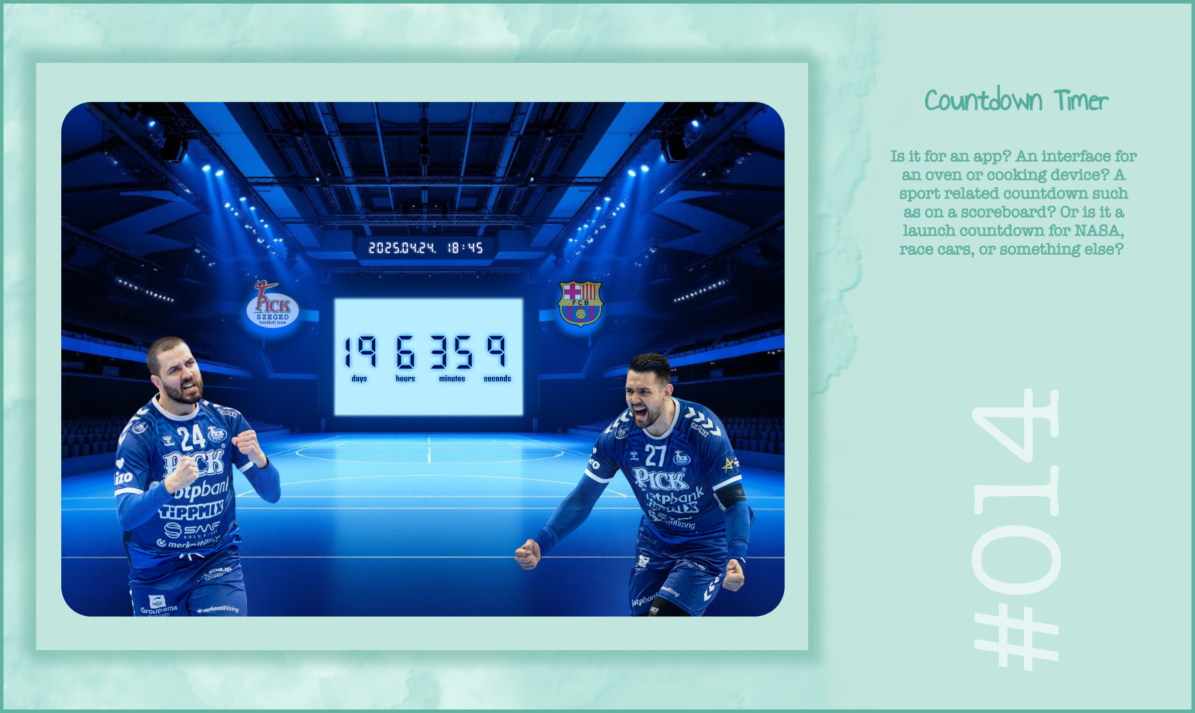 DailyUi014 - Countdown Timer dailyui design kékek ui