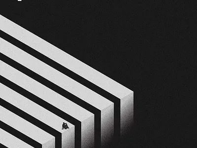 P_005 | LIMITLESS black white brutalist design graphic design illustration illustrator limitless limits lines minimal noise possibilities possibility poster poster design swiss