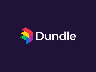 Dundle logo colors design dundle geometry icon logo mark minimalism
