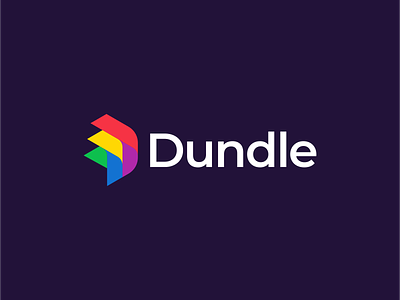 Dundle logo colors design dundle geometry icon logo mark minimalism