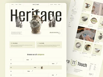 Terra Touch | E-commerce e commerce ui ux