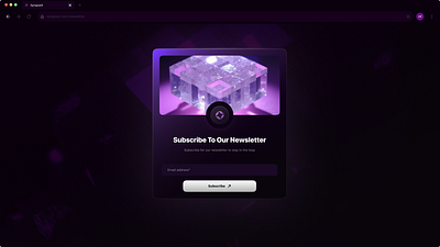 SynapseX - Newsletter ai branding dashboard design figma illus illustration newsletter nft ui ux vector web web3 webdesign website