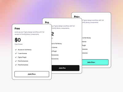 Pricing Page (Free) 🤘 autolayout clean figma free modern pricing saas ui ui kit ux web