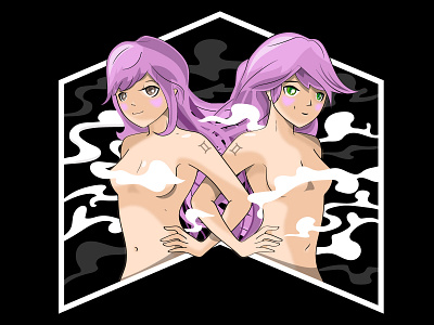 Gemini (Zodiac) Anime anime design graphic design illustration zodiac