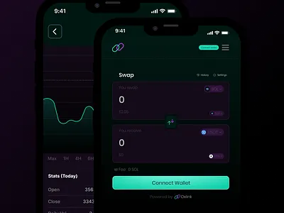 OxLink | Crypto Dex crypto dex crypto swap ui design web3 design web3 ui