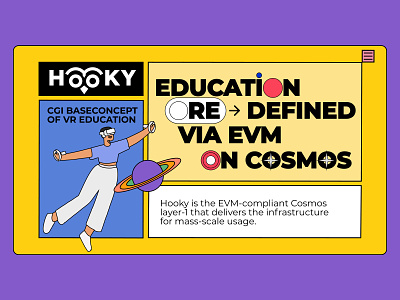 Hooky blockchain creative crypto education graphic design logo web web design