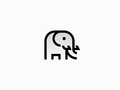 Elephant elephant eye grey icon symbol trunk vector