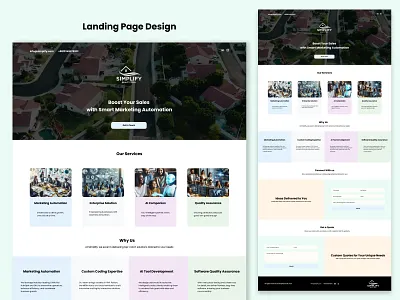 Landng Page Design branding landing page ui webdesing