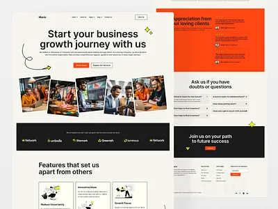 Startup agency landing page design agency branding dailyui design home page landing landing page startup ui uiux uiuz ux web web application webdesigner website
