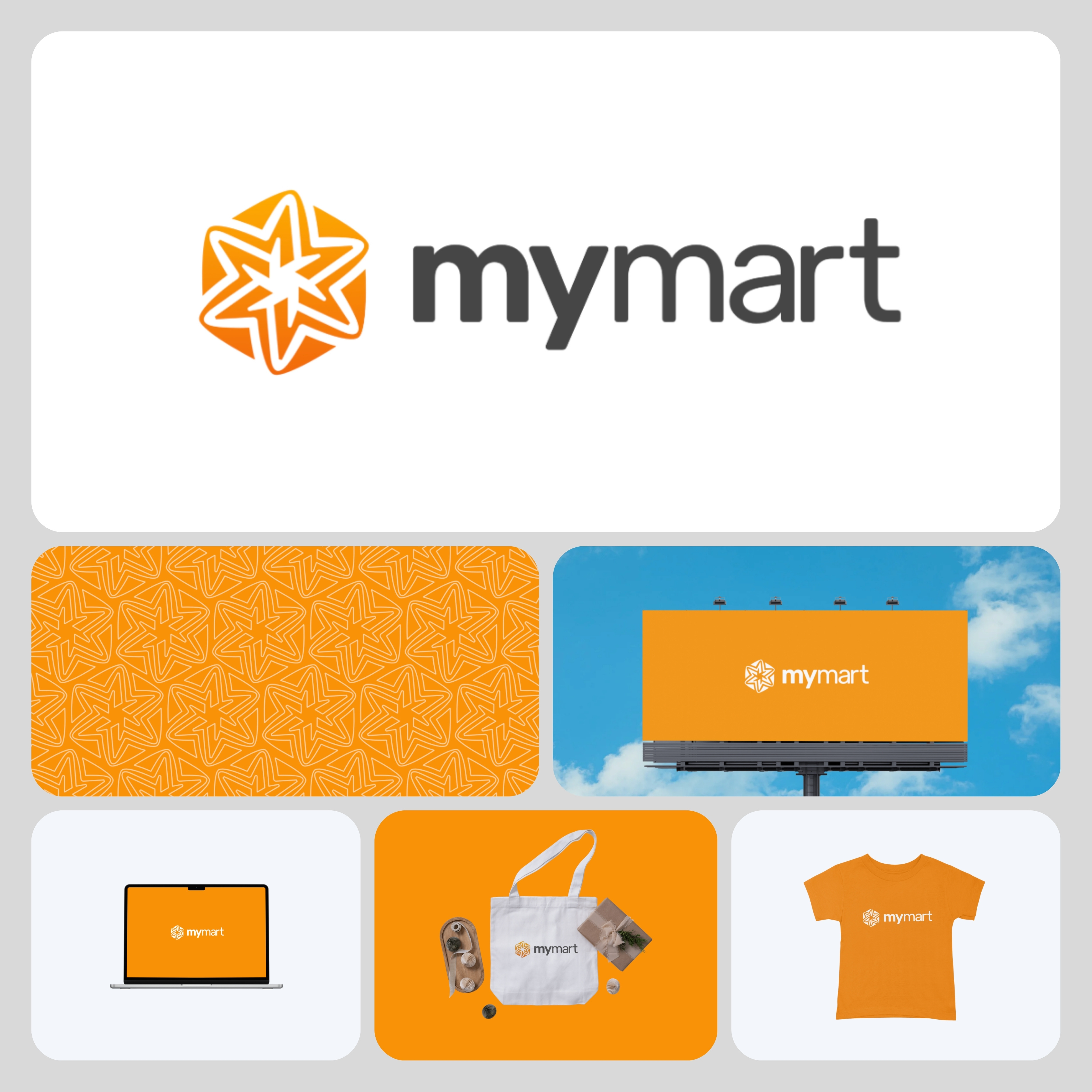 MyMart Logo Design branding custom design dynamic flat geometrical hand drawn handcrafted illustration lettermark logo m logo mart mart logo mini mart minimal modern super store symbolic symmetrical
