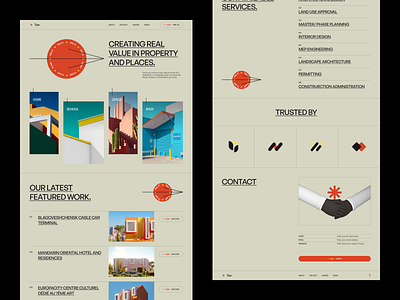 Architecture Website Landing Page - Full Page agency architect architecture business clean creative design freelance hero homepage interior landing page modern responsive tanim team ui vintage web website